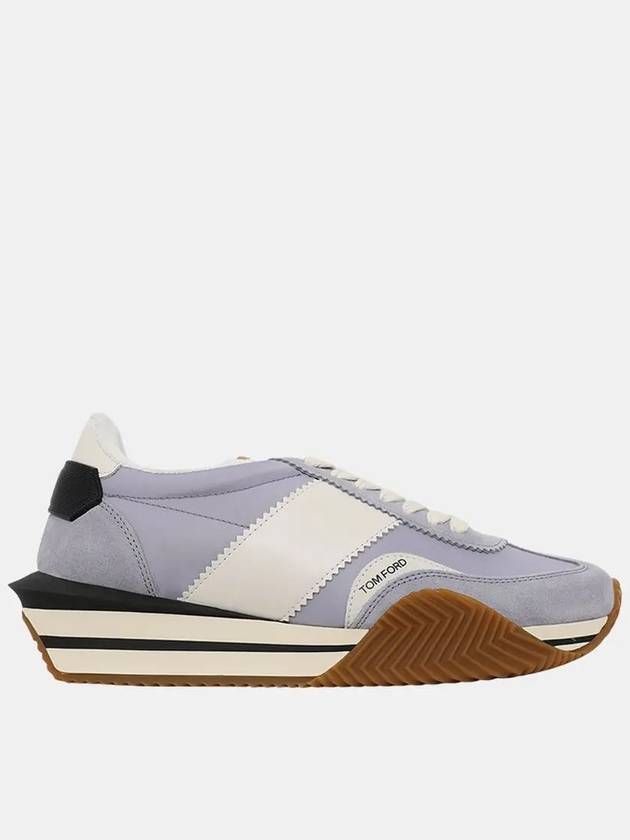 Logo James Panel Low Top Sneakers Lavender - TOM FORD - BALAAN 2