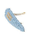 Woven Fabric Hair Clip Light Blue - MIU MIU - BALAAN 5