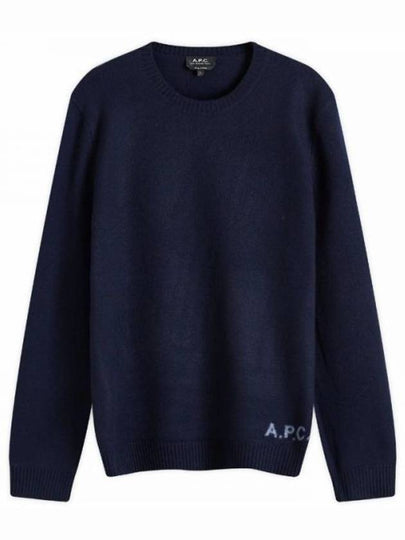 Edward Intarsia Knit Top Dark Navy - A.P.C. - BALAAN 2