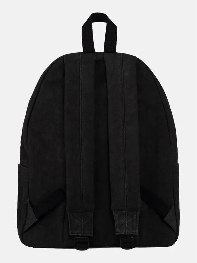 Washed Canvas Backpack Black Daily Laptop School Bag Unisex - STUSSY - BALAAN 3