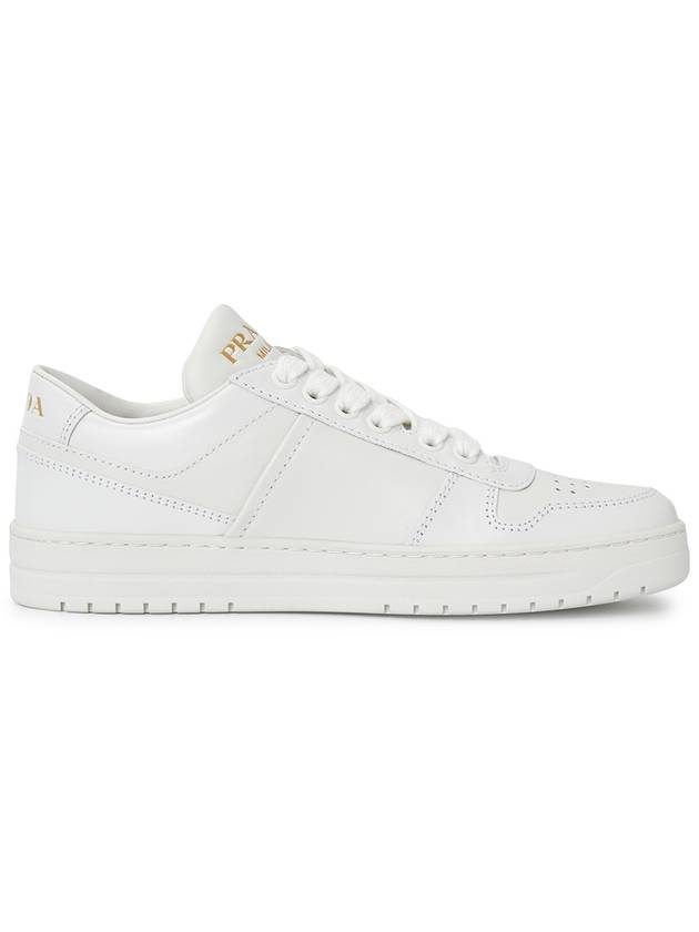 Downtown Leather Low Top Sneakers White - PRADA - BALAAN 5