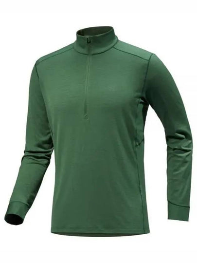 Rho Merino Wool Zip Neck Long Sleeve T-Shirt Eden - ARC'TERYX - BALAAN 2