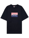 Men's Eco Hybrid Logo TShirt NW2411 1G805 C BLK PINK - NANGA - BALAAN 1