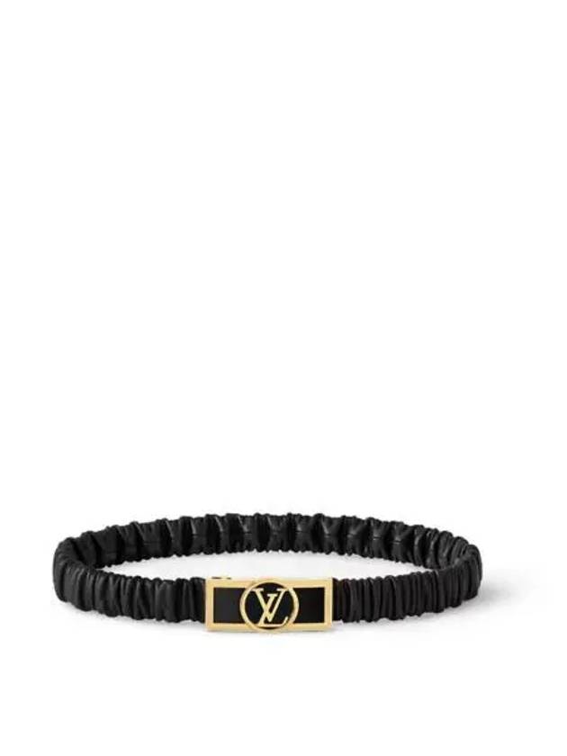 Dauphine Smoke 25MM Leather Belt Black - LOUIS VUITTON - BALAAN 1