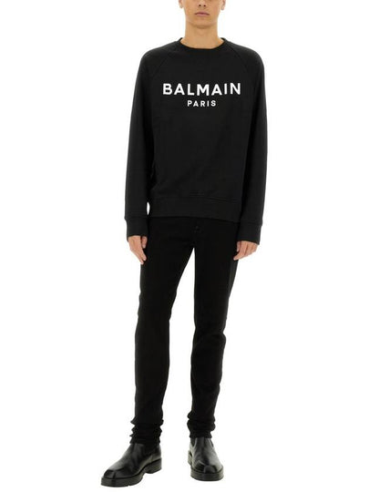 SWEATSHIRT WITH LOGO - BALMAIN - BALAAN 2