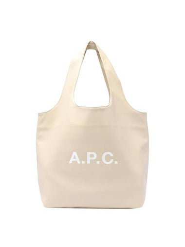 Ninon Logo Print Tote Bag Cream - A.P.C. - BALAAN 1