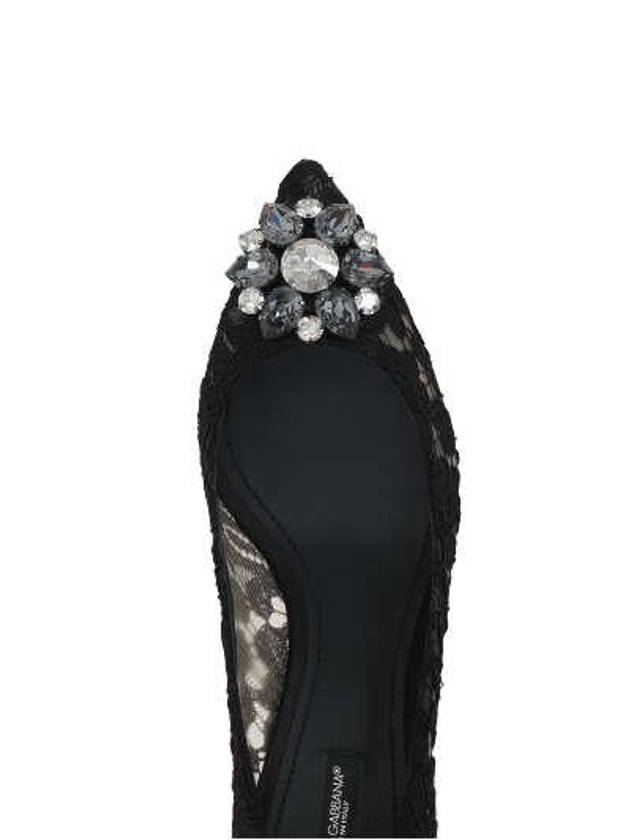 Brooch Lace Rainbow Pumps Heel Black - DOLCE&GABBANA - BALAAN 5