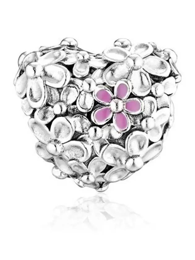 Mum Daisy Heart Bracelet Charm Silver - PANDORA - BALAAN 4