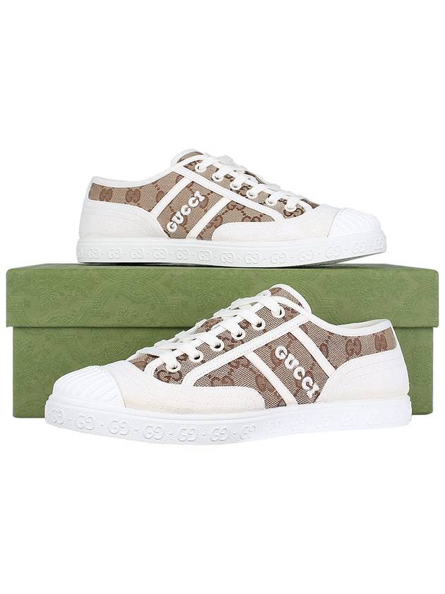 Original GG Fabric Low Top Sneakers Beige - GUCCI - BALAAN 11