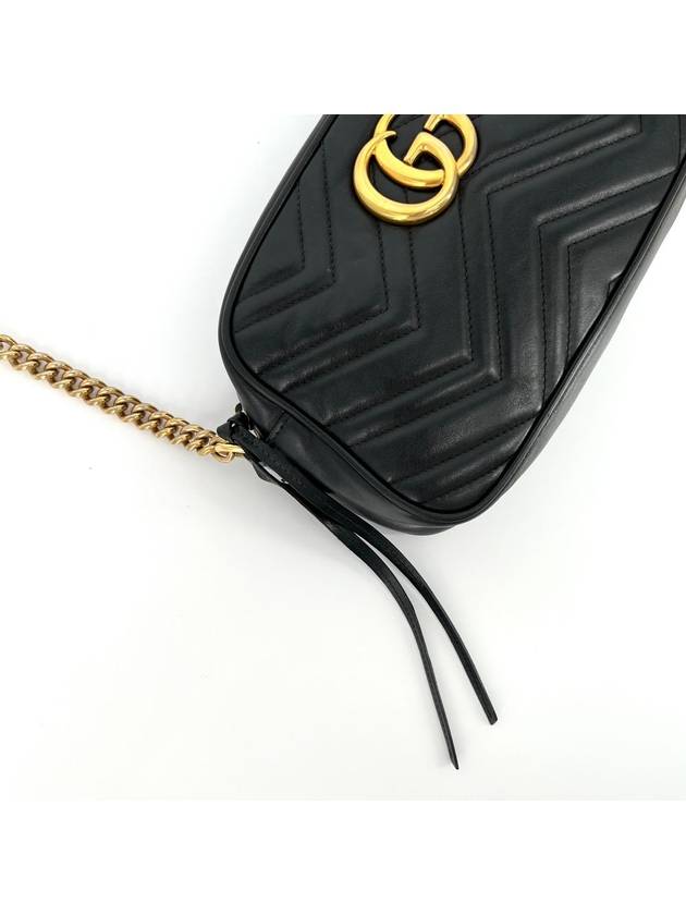 GG Marmont Matelasse Small Cross Bag Black 447632 - GUCCI - BALAAN 7