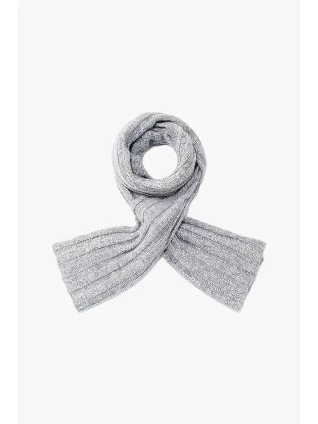 10 ePoint Men s Cashmere Chunky Ribbed Scarf Melange Gray - BRUNELLO CUCINELLI - BALAAN 1