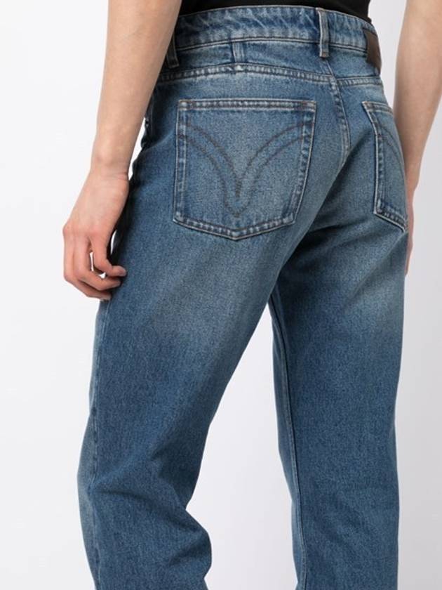 classic fit denim jeans blue - AMI - BALAAN 3