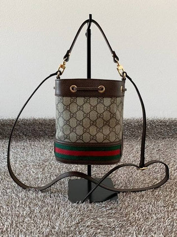 Ophidia GG logo mini bucket bag - GUCCI - BALAAN 1