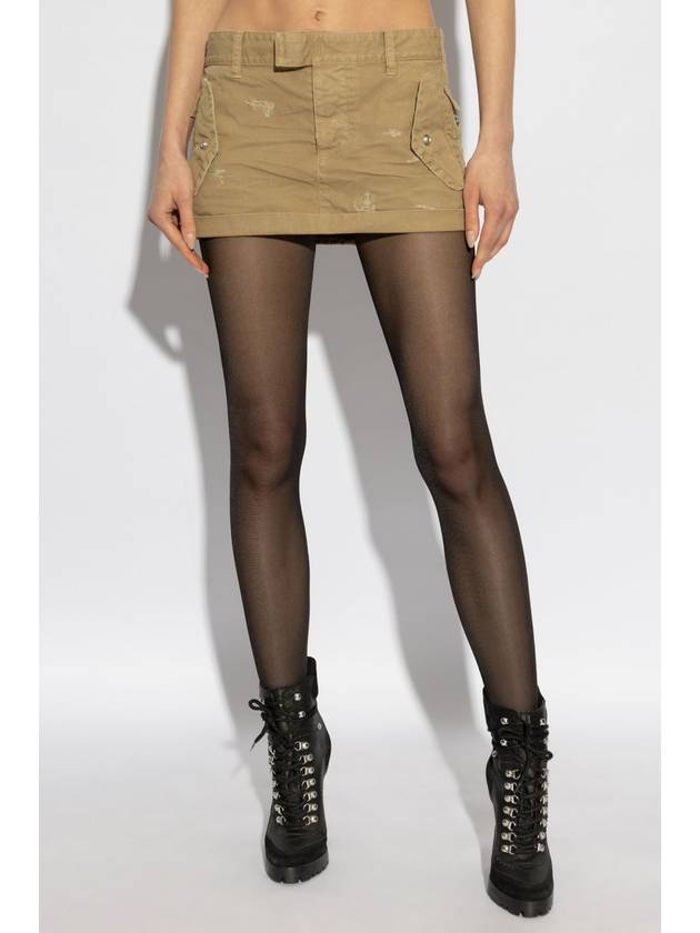 Dsquared2 Short Skirt, Women's, Beige - DSQUARED2 - BALAAN 3