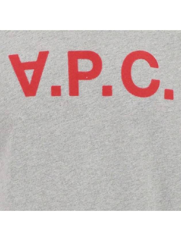 VPC Neon Logo Short Sleeve T-Shirt Grey Red - A.P.C. - BALAAN 5