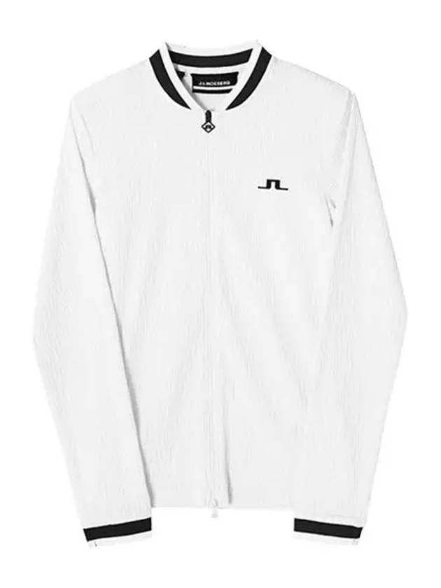 Women's Leonor Mid Layer Golf Zip-Up Jacket White - J.LINDEBERG - BALAAN 3