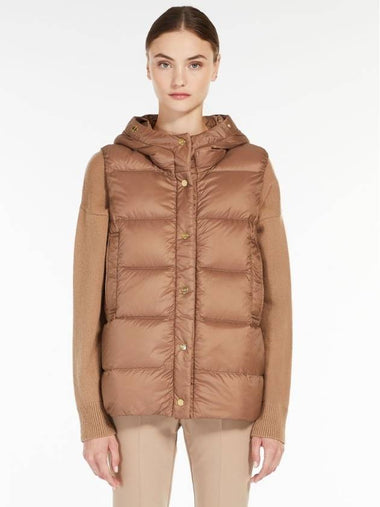 IT38 size Max Mara JSOFT Reversible padded vest 027 Camel 92910337 - S MAX MARA - BALAAN 1