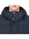 Men's Wappen Patch Crinkle Wraps Long Padding Navy - STONE ISLAND - BALAAN 7