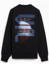 Stretch Fleece Crew Neck Sweatshirt Black - CP COMPANY - BALAAN 3