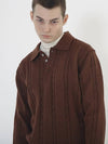 Modal Cable Collar Knit Brown - CHANCE'S NOI - BALAAN 2