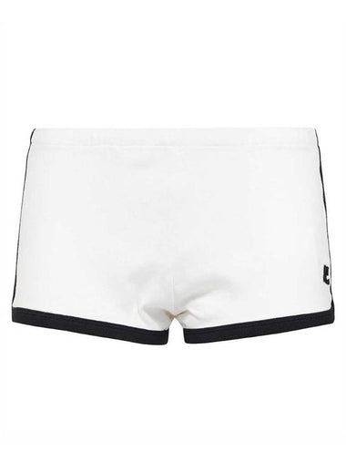 Logo Patch Trim Shorts White - COURREGES - BALAAN 1