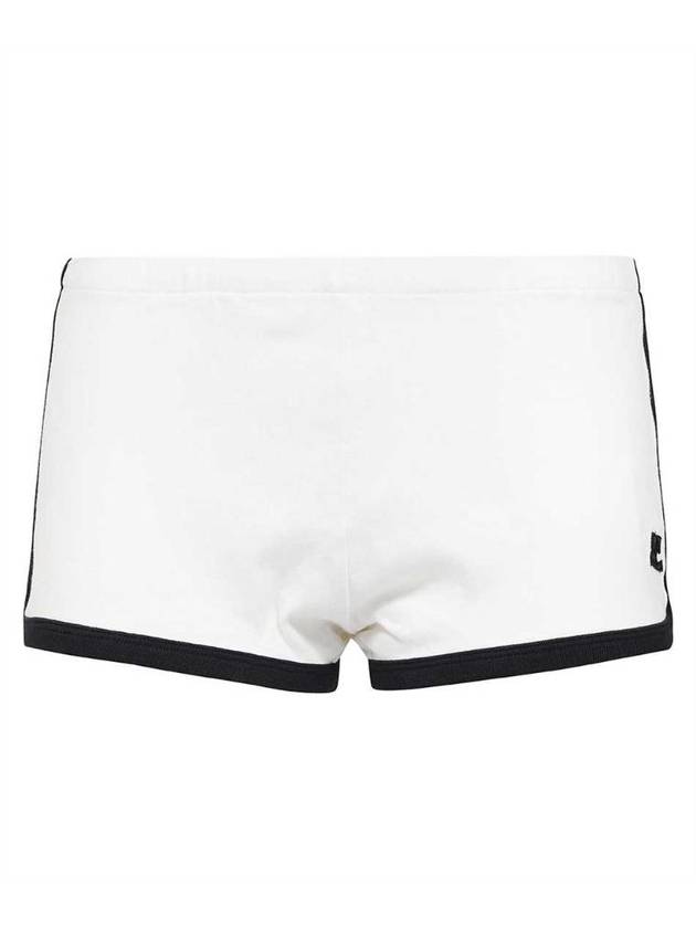 Logo Patch Trim Shorts White - COURREGES - BALAAN 1