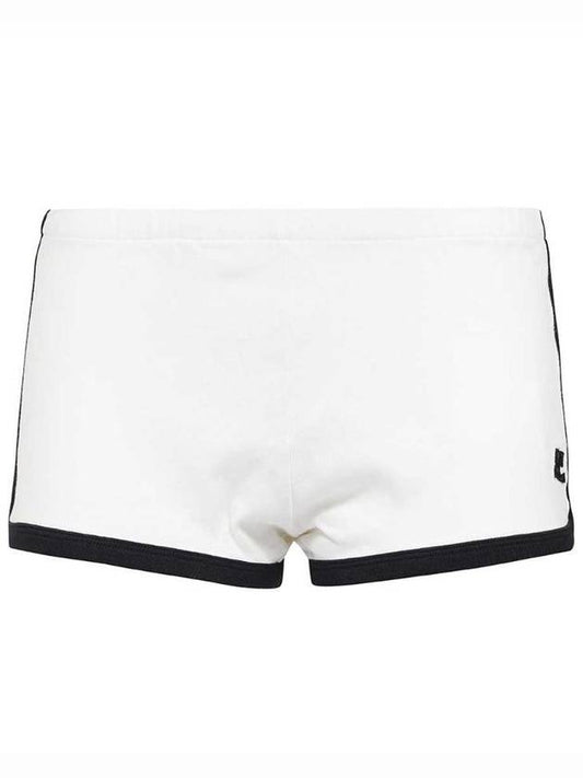 Logo Patch Trim Shorts White - COURREGES - BALAAN 1