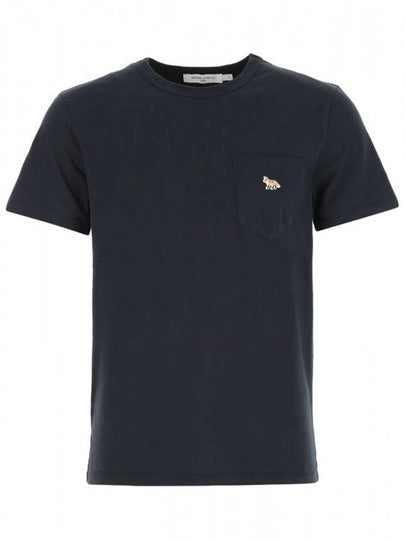 Baby Fox Patch Pocket Short Sleeve T-Shirt Navy - MAISON KITSUNE - BALAAN 2