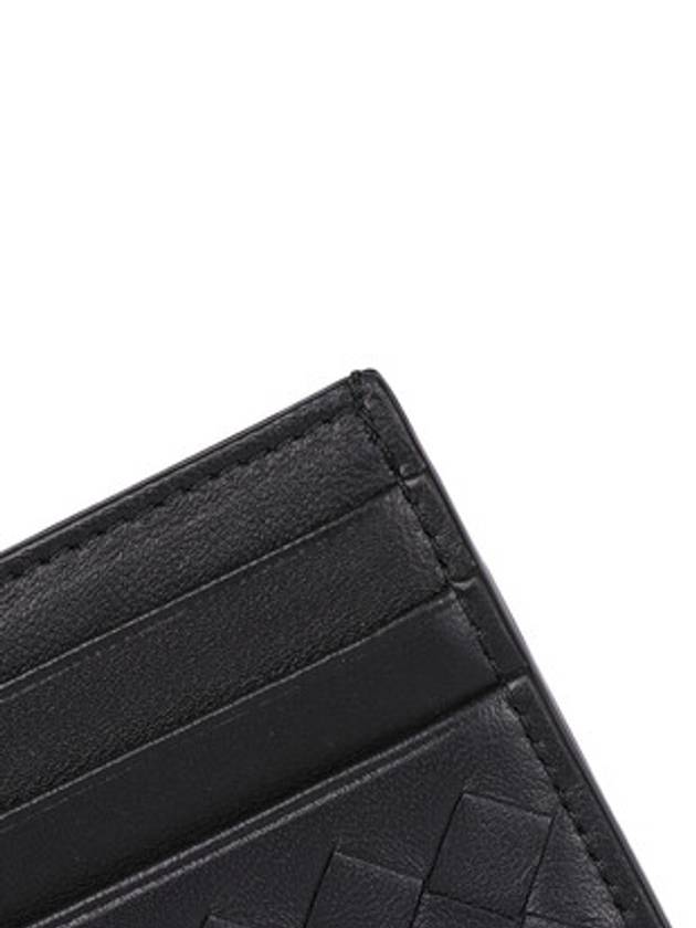 Intrecciato Weaving Card Wallet Black - BOTTEGA VENETA - BALAAN 5