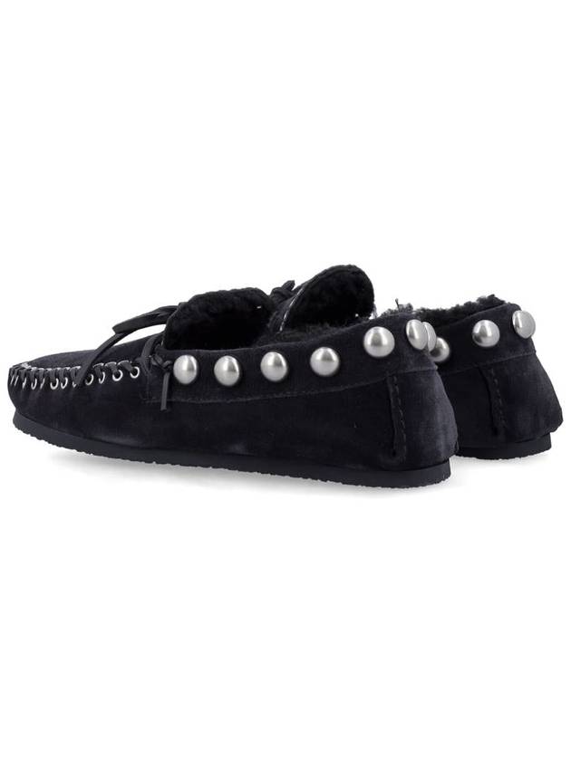 Pizza Sharing Leather Loafer Black - ISABEL MARANT - BALAAN 5