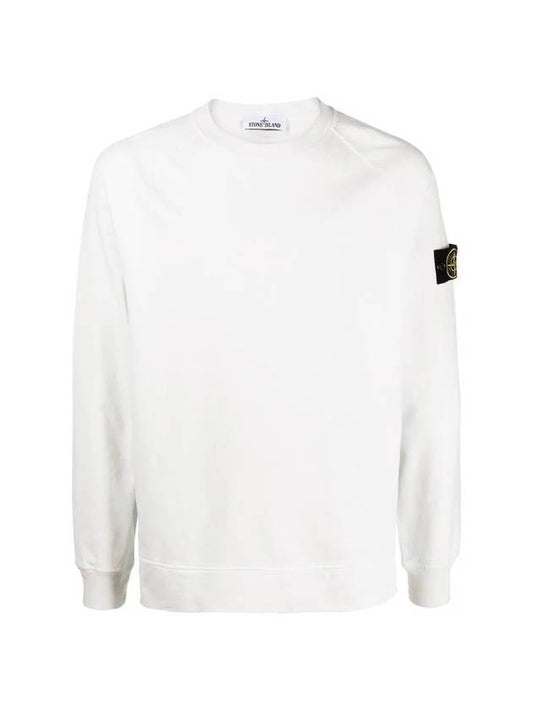 Waffen Patch Embroidered Logo Sweatshirt White - STONE ISLAND - BALAAN.