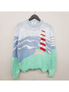 Crepe Sea Scenic Crewneck Cotton Knit Top - THOM BROWNE - BALAAN 1