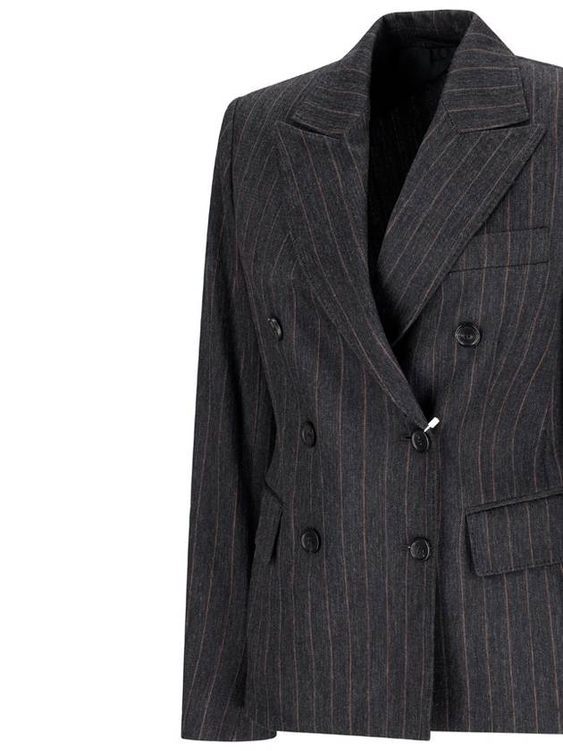 Women's Cube Blazer Jacket Gray - MAX MARA - BALAAN 4