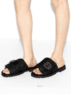 Nylon Quilted Sandals Black - GUCCI - BALAAN 7