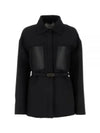 Wool Silk Go To Jacket Black - FENDI - BALAAN 2