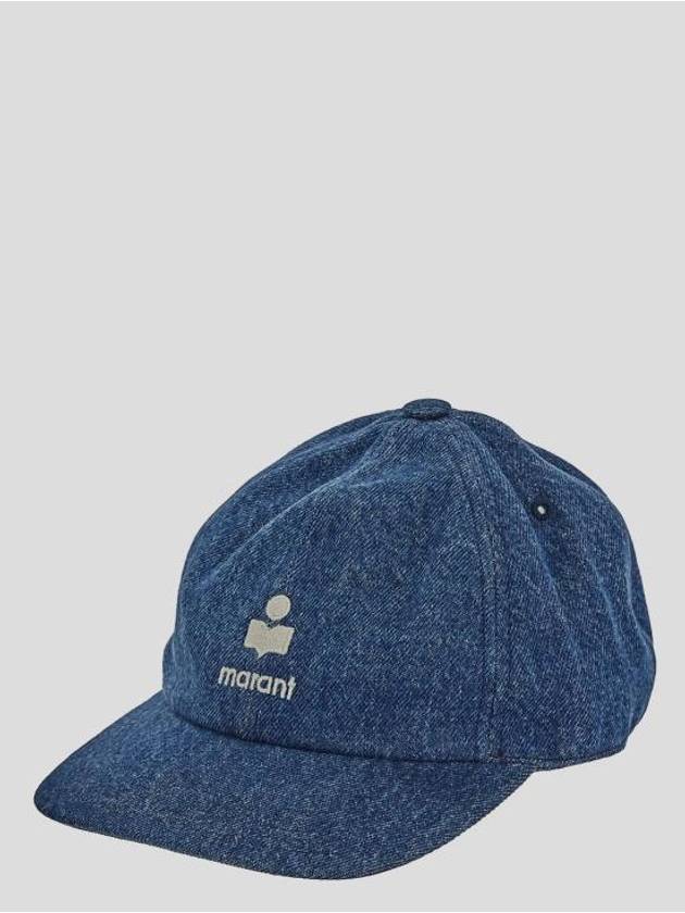 Tomas Embroidered Logo Ball Cap Blue - ISABEL MARANT - BALAAN 3