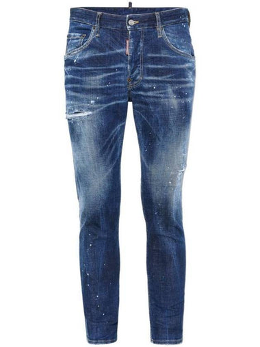 Skater Denim Jeans Dark Blue - DSQUARED2 - BALAAN 1