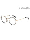 Glasses Frame VES967F 0A01 Round Titanium Men Women - ESCADA - BALAAN 1