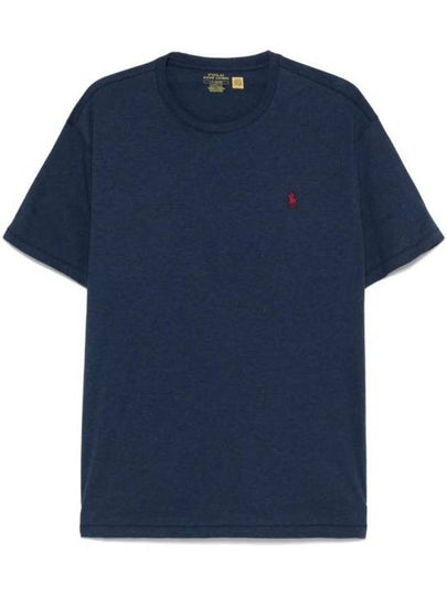 Men's Embroidery Logo Pony Classic Fit Short Sleeve T-Shirt Navy - POLO RALPH LAUREN - BALAAN 2