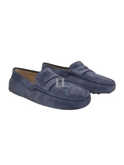 Gommino Suede Driving Shoes Blue - TOD'S - BALAAN 2