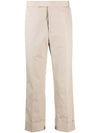 Typewriter Classic Backstrap Straight Pants Beige - THOM BROWNE - BALAAN 2