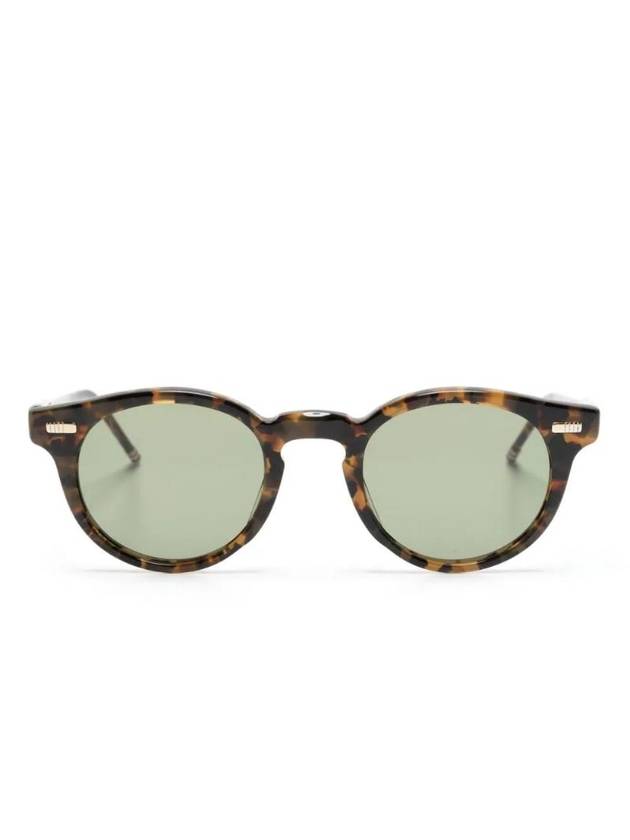 Eyewear Tortoiseshell Round Frame Sunglasses UES404AG0002 - THOM BROWNE - BALAAN 1