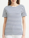 Levant Modern Striped Short Sleeve T-Shirt Marine - SAINT JAMES - BALAAN 4