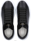 Oversized Leather Low Top Sneakers Black - ALEXANDER MCQUEEN - BALAAN 3