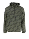 Allover Logo Hoodie Anorak Green - KENZO - BALAAN 2