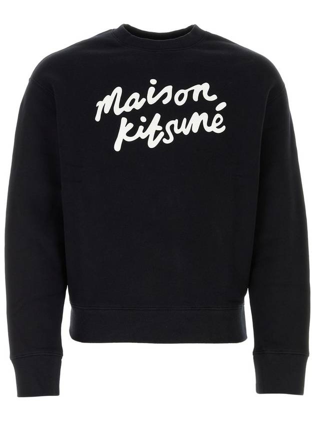 Logo Print Sweatshirt Black - MAISON KITSUNE - BALAAN 2