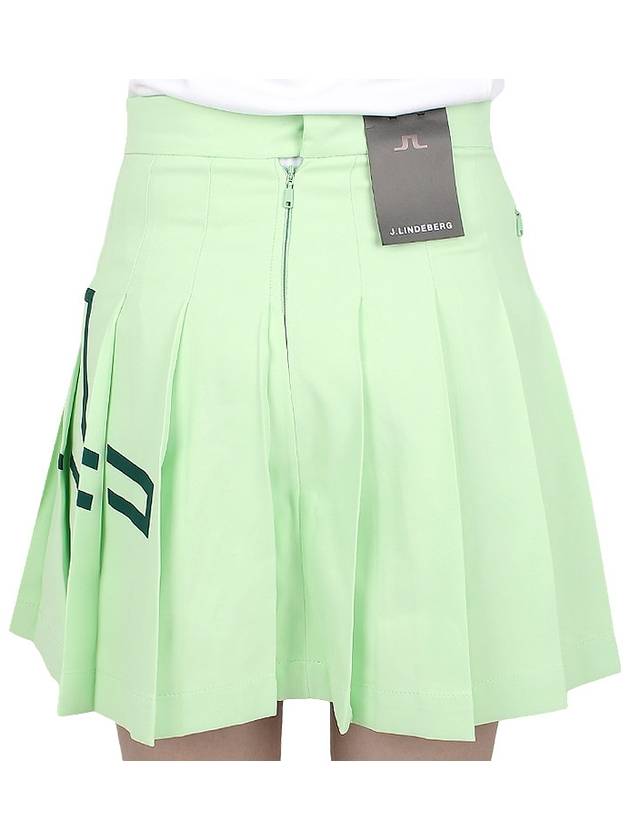 Women's Naomi Pleated Skirt Green - J.LINDEBERG - BALAAN 9