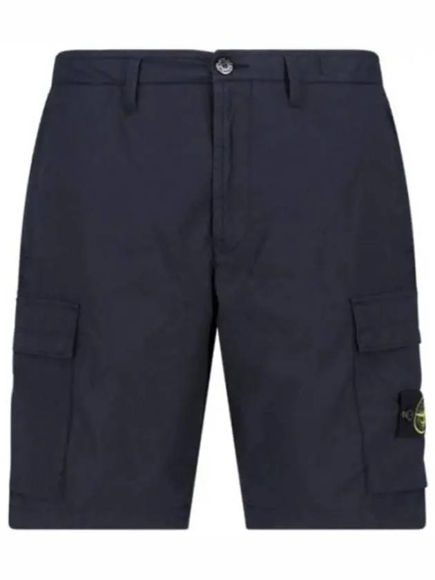 Light Stretch Cotton Bermuda Regular Fit Shorts Navy - STONE ISLAND - BALAAN 6