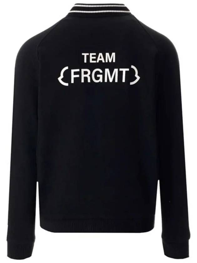 Fragment collab Varsity Fleece Cardigan Black - MONCLER - BALAAN 4