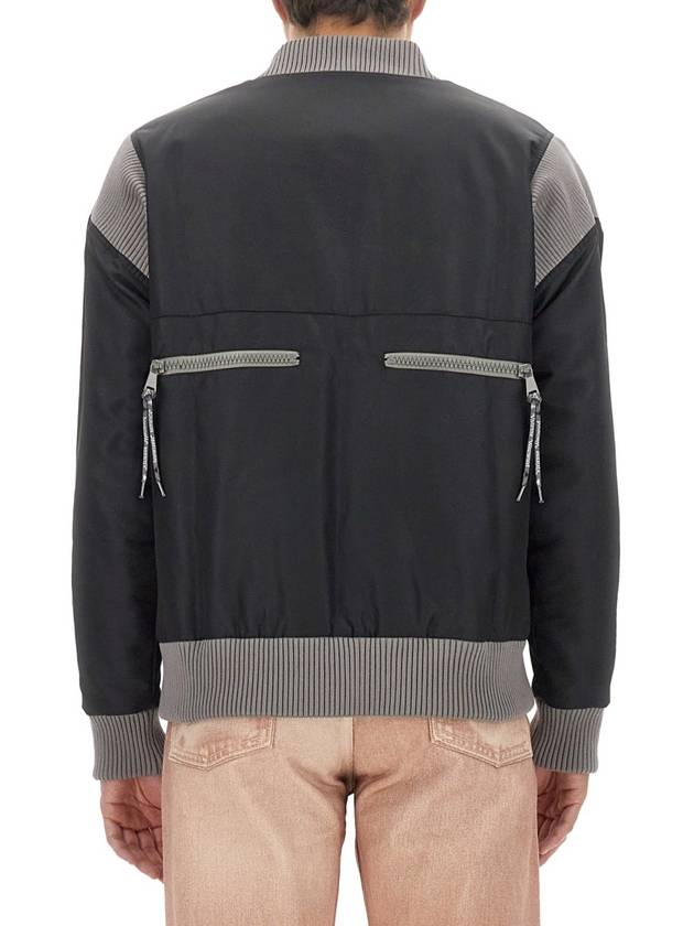 Stripped Cyclist Recycled Nylon Bomber Jacket Grey - VIVIENNE WESTWOOD - BALAAN 5